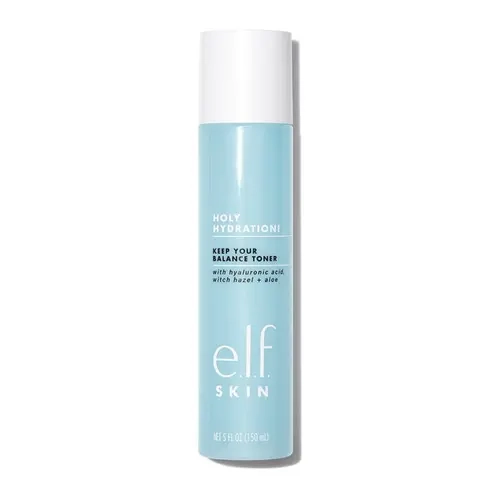e.l.f. SKIN Holy Hydration! Keep Your Balance Toner: Gentle Daily Face Toner with Aloe Hyaluronic Acid, Witch Hazel & Aloe 5.072 oz.(150 mL)