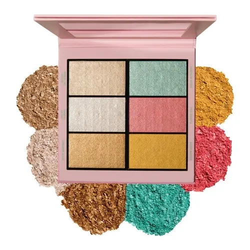 KimChi Chic Beauty Drama Queen Highlight & Blush Palette - Multi-use, Shimmer, 6 Shades