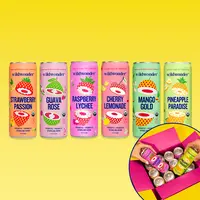 wildwonder Sparkling Probiotic Fruit Beverage, 6-12pk, Healthy Prebiotic Soda Beverage for Gut Health, 5g Prebiotic Fiber, Live Probiotics, Organic, Vegan, Low Sugar,summerwins Drink