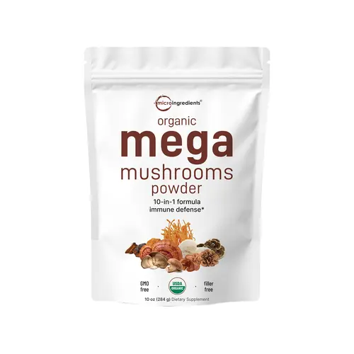 Micro Ingredients Organic Mega 10 mushroom Powder Healthcare Dietary