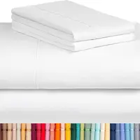 LuxClub Cooling Bed Sheet Set for Hot Sleepers — 4-Piece Hotel Quality Moisture Wicking Microfiber Sheets with Deep 18" Pockets, Wrinkle Free, OEKO-TEX Certified (California/ Split/ King/ Queen/ Full/ Twin XL/ Twin)
