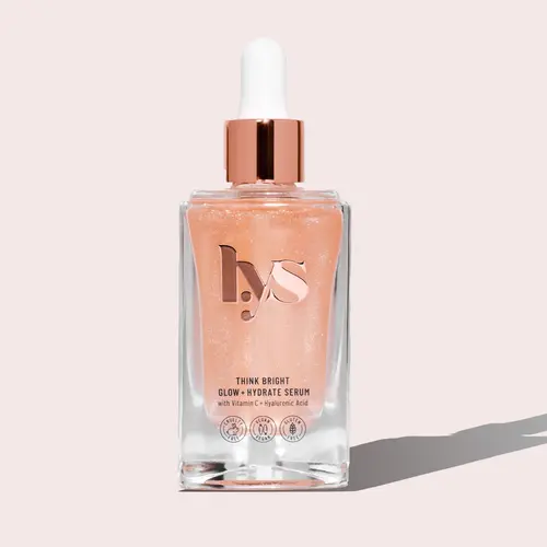 LYS Beauty Think Bright Glow + Hydrate Serum with Vitamin C & Hyaluronic Acid - Brightening, Hydrating Moisture Serum for Moisturizing, Glow Up & Skin Transformation