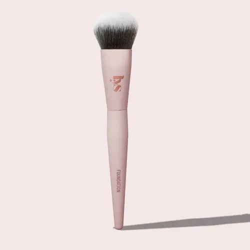 LYS Beauty Buffing Foundation Brush - Vegan, Cruelty-Free Luxurious Complexion Brush for Smoothing Blend, Essential Face Makeup Application Tool