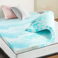 Sweet Furniture Memory Foam Bed Topper with Cooling Gel Swirl Infusion - Perfect Gift for a Cozy Sleep