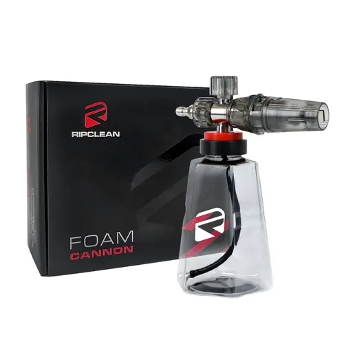 RIPCLEAN Snow Foam Cannon 4.0 - 33oz Stainless Steel Car Wash Equipment, Pressure Washer Gun Detailing Product with 2" Wide Mouth, Quick-Release Attach, 1/4 Inch Female Adapter, Adjustable Foam Density for Cars Trucks