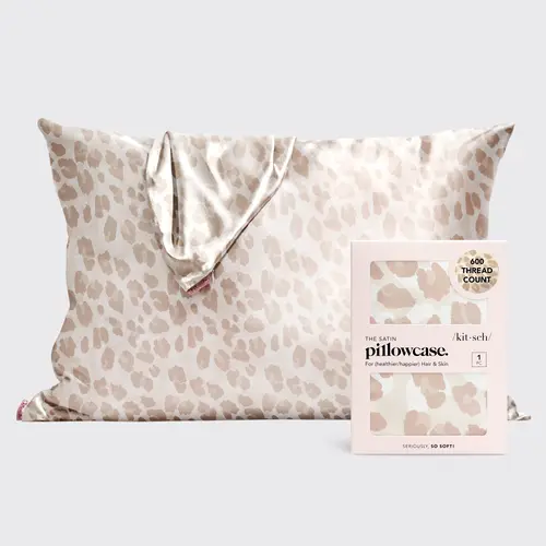 Kitsch Satin Pillowcase in Leopard