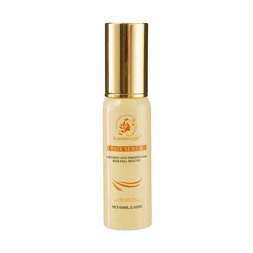 Aomimegel Moroccan Cold-Pressed Argan Oil Hair Serum, 60ml Weightless Non Greasy Haircare for Adults - Wavy Dry Damaged Hair Repair, Nourishing Natural Alcohol Free Treatment (Hydrate Control Frizz)