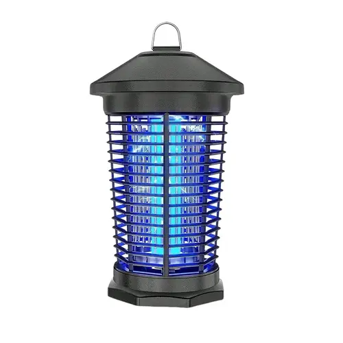 Rossetta Electronic Mosquito Zapper - 18W ABS Plastic Bug Killer with 4000V Zap Grid, Waterproof DC Electric Trap, 6ft Cable, for Indoor Household (Bedroom, Living Room) & Outdoor Use (Gnats, Moths, Spiders)