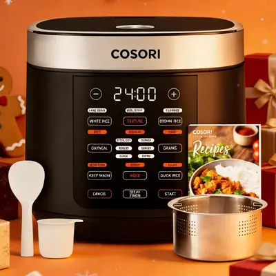 COSORI 18-in-1 Multifunction Rice Cooker - 5-Qt Electric Programmable Slow Cooker with Steam, 24H Warm, Fuzzy Logic, Nonstick Pot & 50 Recipes, Kitchen Appliance,summerwins