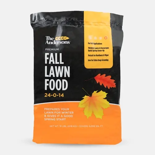 The Andersons Premium Fall Garden Soil Slow-Release Fertilizer 24-0-14 - Bagged Garden Supplies, Safe for All Turf Types, 24-0-14 Boosts Greenery, Includes Nitrogen, Potash & Iron (1% Iron for Hardiness & Vigor), Made in USA, No Harmful Additives