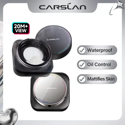 CARSLAN Soft Foucs Make-up Powder, Translucent Loose Setting Powder, Matte, Oil Control, Waterproof, Proeless, 24h Longlasting Talc Free Face Powder