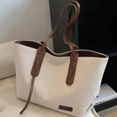Women's 2026 Autumn/Winter Large Capacity Handbag, Pure Color Versatile Simple, Casual Fashion Handbag and Shoulder, Travel and Business Bag, Wallet, PU Shoulder Bags