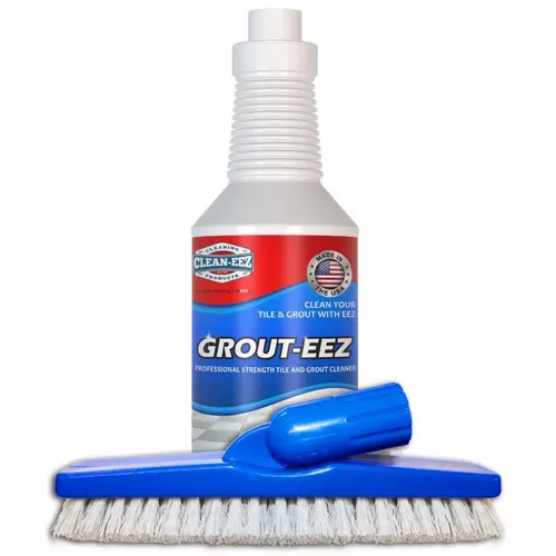 Clean-eez Grout-eez Grout Cleaner, 32 oz with Stand-Up Grout Brush