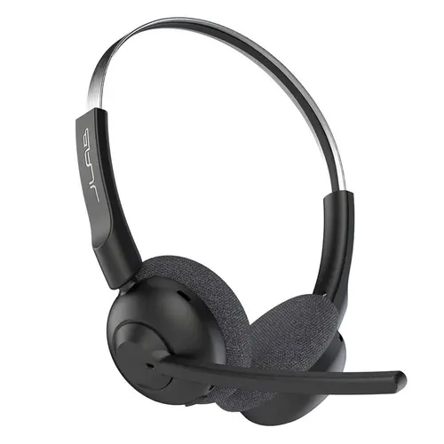 JLab GO Work POP Wireless On-Ear Headset - 50+ Hours Playtime, Multipoint Bluetooth, Lab Quality Sound, Rotating Boom Mic, Cloud Foam Earcups, 2 Year Warranty - Charging