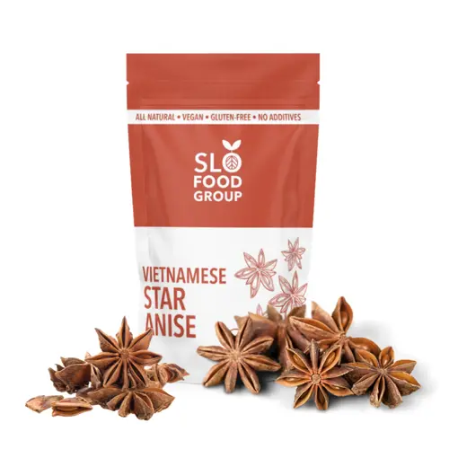 Slofoodgroup Whole Star Anise from Vietnam for Cooking and Baking Spice