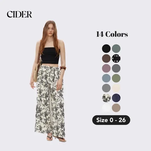 Cider Wide Leg Soft Pull-On Pant
