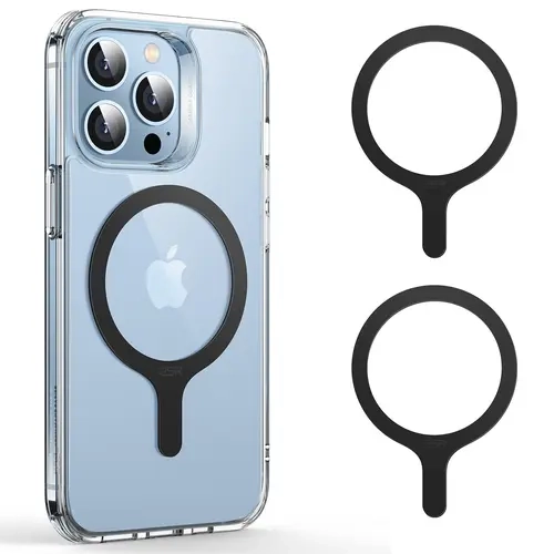 ESR MagSafe 360 Sticker & Ring Magnet 2-Pack, Universal Smartphone Magnetic Wireless Charger Conversion Kit, Mobile Phone Accessories for Mount/Stand Compatible with iPhone 17/16/16e/15/14/13/12/11, Samsung Galaxy, Google Pixel 10