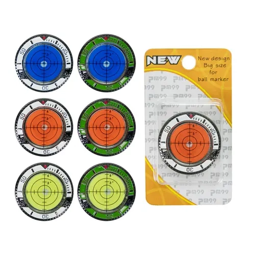 Arttodo Golf Ball Marker, Golf Double Sided Level Marker with Precision Reading Green Reader. Golf Gifts for Him.