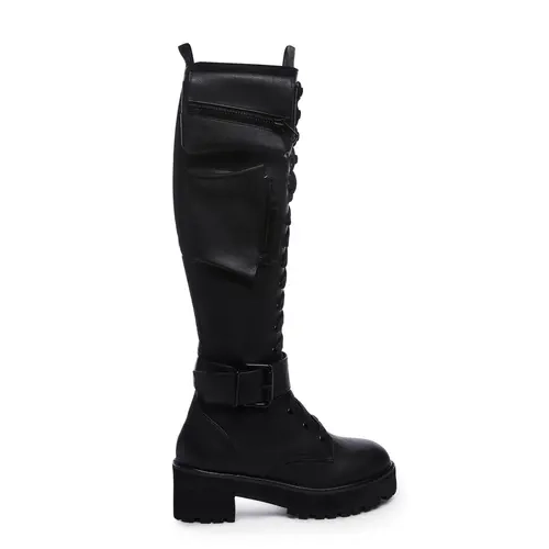 Obsidian Pocket Combat Boots