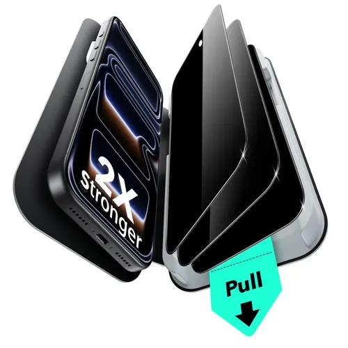 ESR 3 Pack for iPhone 18 Pro Max/18 Pro/Duo and iPhone 17/16/15/14 All Models Screen Protector, Classic Easy One-Pull Installation, 2X Impact Absorption, 9H Tempered Glass, Full-Coverage Protection, UltraFit Tray, Bubble-Free Smartphone Protective