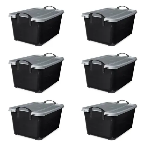 Life Story 55 Qt Stackable Home Organization Lidded Storage Container Organiser Plastic
