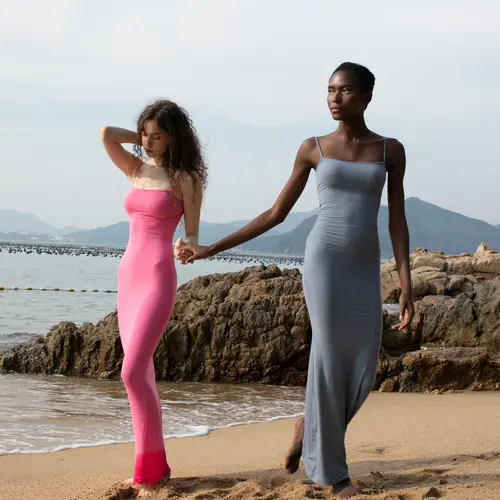 PUMIEY Sleeveless Bodycon Maxi Dress Snatched Second Skin Curve Dress Sexy Date Night Outfit summerwins