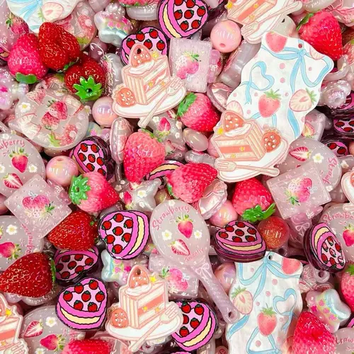Annie’s Bead A Premium Acrylic & Resin Bead Mix - DIY Beading Accessories for Phone Chains, Keychains, Jewelry Making Supplies, Acrylic Bead Mix