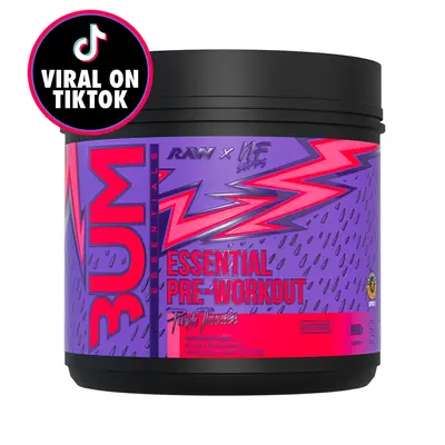 Raw Nutrition CBUM Chris Bumstead Essential Preworkout Supplement - 200mg Caffeine for Explosive Energy, L-Citrulline for Blood Flow Boost