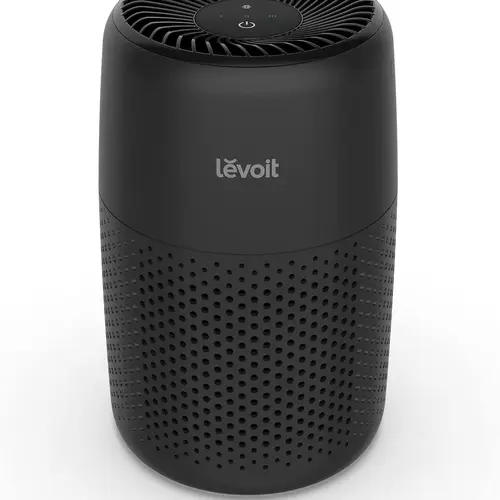 Levoit Core Mini HEPA Air Purifier with HEPA Filter - 3-in-1 Filter, Aroma Sponge, Fragrant Essential Oil Pad for Calming, 200CFM Quick Clean, Lightweight, 100-240V, Dust Mite Allergy Solution, Allergy Relief for Bedroom, Office (Black)