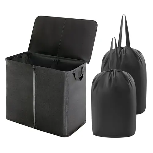 Lifewit Large Laundry Hamper Basket with 2 Removable inner Bags and Lid - Foldable Design, Reinforced Handles, Ideal Gifts & Bedrooms, Dorms  Laundry Basket #SummerVibes,summerwins