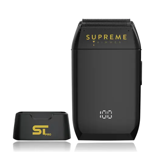 Supreme Trimmer Crunch Professional Foil Shaver – Dual Gold Foil Bald Head Shaver, 150 Min, IPX6