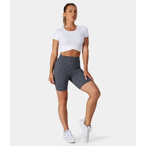 Halara High Waisted Side Pocket Running Biker Shorts