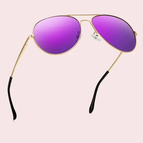 Unisex Polarized Aviator Sunglasses - UV400 Protection, Flexible Hinges, Comfy Fit, Durable Metal Temples, Oversize Design, Silicone Nose Pad, Street Style, Beach Use, Lightweight Sun Shades