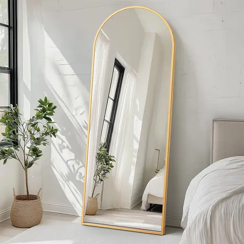 【Summer Sale】Sweet Furniture S - Full Length Mirror Floor Mirror Standing Hanging or Leaning Wall standing mirror home decor, Upgraded Nano Glass