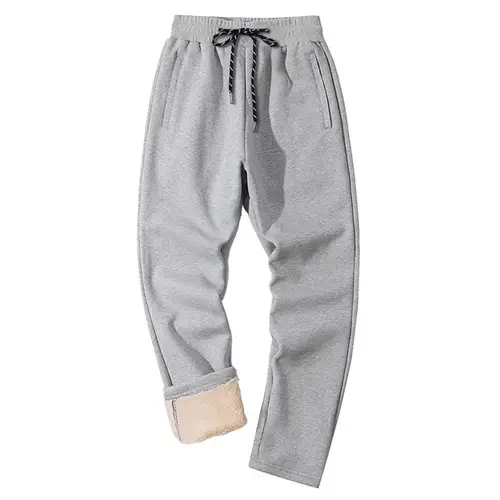 MAGCOMSEN Men's Thermal Fleece Jogger Trousers - Heavyweight Sherpa-Lined, Expandable Waist Fleece Casual Joggers, True-to-Size Gym Clothes & Pajama Pants for Athletics