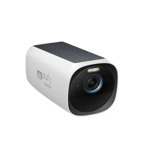 eufy Security eufyCam 3 Add-on Camera, Wireless Outdoor 4K Camera, Forever Power with Solar Panel, Face Recognition AI, Expandable Local Storage, Spotlight, Requires HomeBase 3, Home Security System｜Spingtok