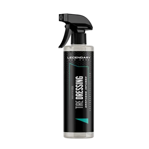16oz Graphene Oxide Tire Dressing, Ceramic Resin-Infused Formula for Cars/Motorcycles, Deep Black No-Sling Shine Finish, Long-Lasting Waterproof Coat