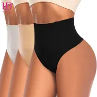 Werena Women's Seamless Tummy Control Thong for Women Shapewear Body Shaper Panties Under Dress with Shaping Fit