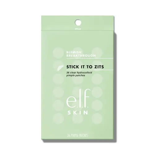 e.l.f. SKIN Blemish Breakthrough Stick It to Zits Pimple Patches - 36-Pack Clear Thin Hydrocolloid, Flatten Active Breakouts, Extract Impurities, Faster Healing, All Skin Types