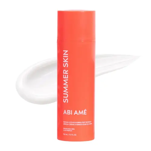 Summer Skin: hydrating body serum+lotion, lightweight body care Fragrance Free No Residue Sensitive Repair
