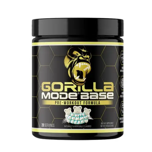 Gorilla Mind Base Pre-Workout Powder - 20 Servings, 24 Months Shelf Life, Blendable Workout Supplement, Alpha-GPC 50%-600 mg Nutrition Support for US Adults