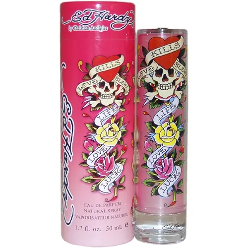 Ed Hardy by Christian Audigier for Women - 1.7 oz EDP Spray, Floral Fusion Fragrance, Cruelty Free, Long Lasting, Gift Ready Lovers Bundle