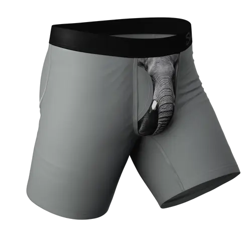 The Junk In The Trunk | Shinesty Elephant Ball Hammock® Boxer - Long Leg