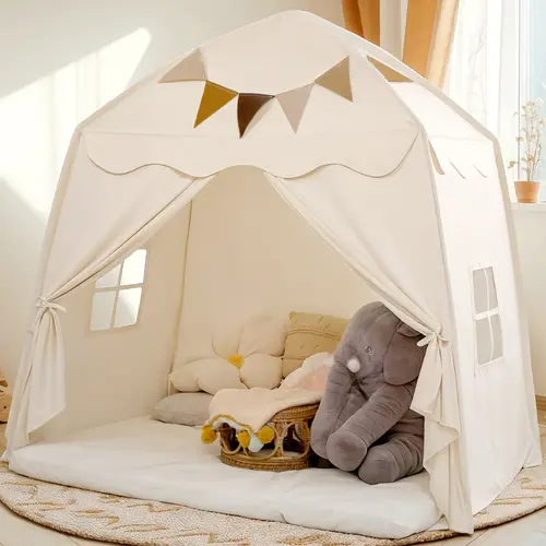 Little Dove Kids Play Tent with Tassel, Large Play Tent with Star Light, Portable & Foldable Teepee, Bed Canopy for Girls and Boys, Reading Nook for Toddlers, JoyHut, Indoor Outdoor Dome Tent Playhouse, Summervibes, Summerwins, DealsForYouDays