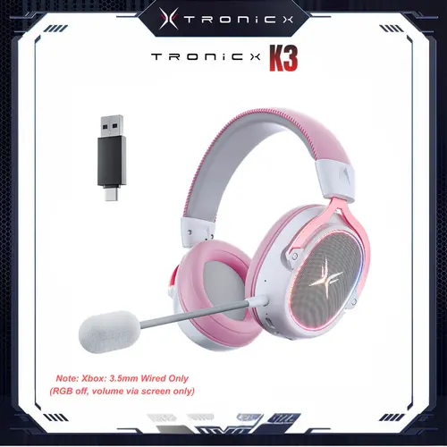 [Summer Wins] TAGRY TRONICX K3 Gaming Headset Version 5.3, 7.1 Surround Sound, 50mm Drivers, Low Latency ENC Microphone for PC PS4 PS5 for PC Laptop Headphone Audio for Gaming & Music