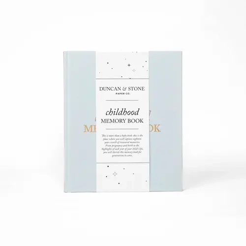 DUNCAN & STONE PAPER CO Childhood Memory Book, Adult Journal with Simple Guided Prompts for Capturing Memories (Office Stationery Notebook)