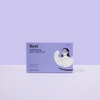 Rest Self Heating Warm Compresses (HSA/FSA Eligible) - Self Heating Eye Masks For Dry Eye Relief and Styes, Travel-friendly, Gentle and Relaxing, Moisturizing and Hydrating Heated Eye Mask,