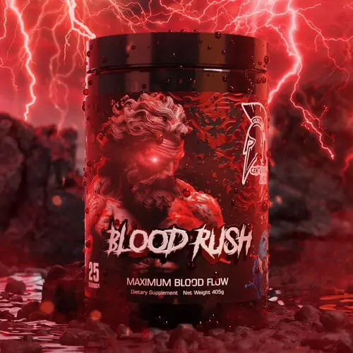 Blood Rush PUMP Supplement – Centurion Labz Non-Stim Pre Workout – 25 Servings – Citrulline Malate, Glycerol, Arginine AKG, Agmatine & NitroRocket – Caffeine Free Nitric Oxide Booster for Muscle Pumps, Vascularity & Fullness