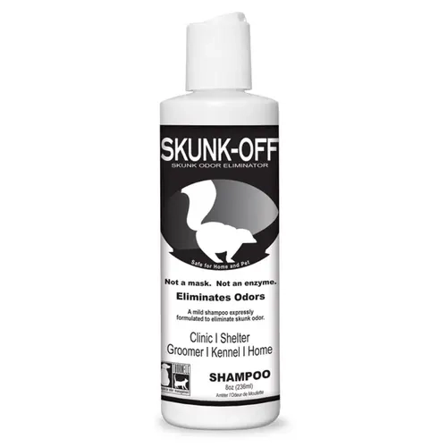 Skunk Off Pet Shampoo – Skunk Odor Remover Solution for Dogs, Cats, Home, Carpet, Car – Pet Odor Eliminator for Skunk Odor (8 oz)