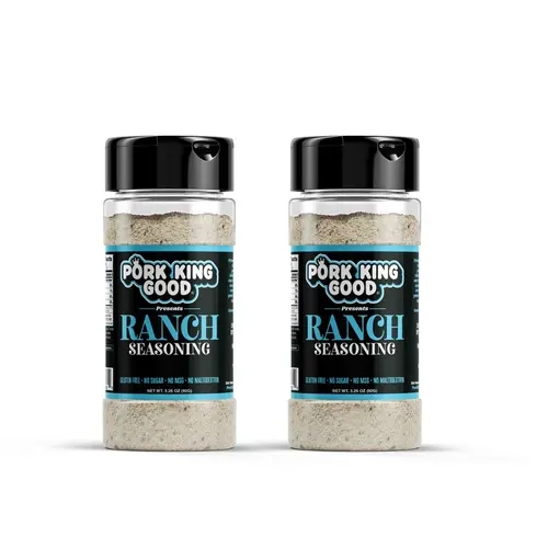 Pork King Good Ranch Kitchen Seasoning, Infused with Garlic, Onion & Chicken Flavor, Made with Clean Natural Ingredients for Cooking Essentials, Chicken Wings
